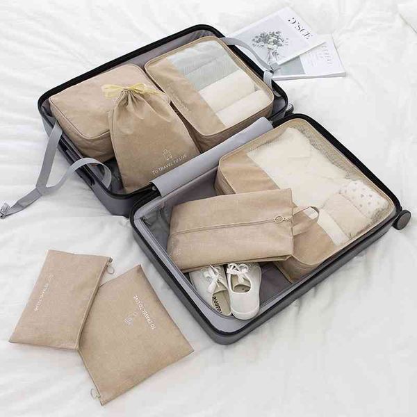 

travel underwear and finishing waterproof travel clothes storage bag new 7-piece set