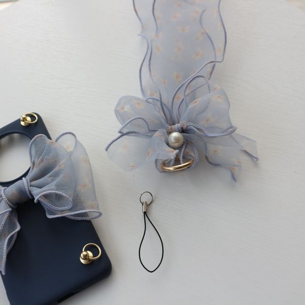 

flower cell phone straps with pearl 970033