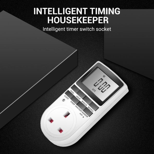 

timers electronic digital timer switch eu us uk au plug kitchen socket 230v 110v 7 days 12/24 hours programmable