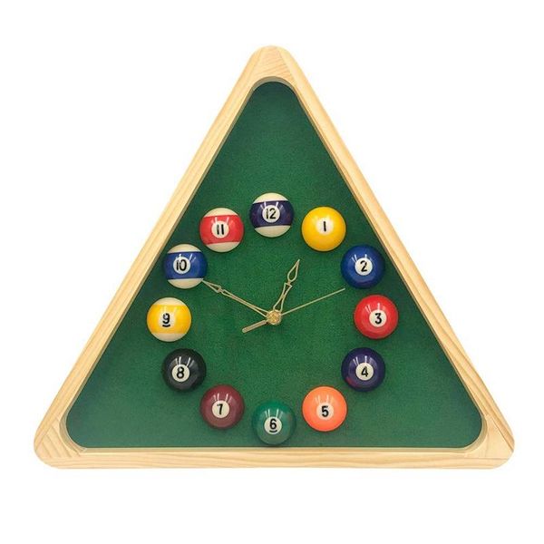 

wall clocks 13 inch billiard quartz clock with solid wood frame creative for living room,bedroom