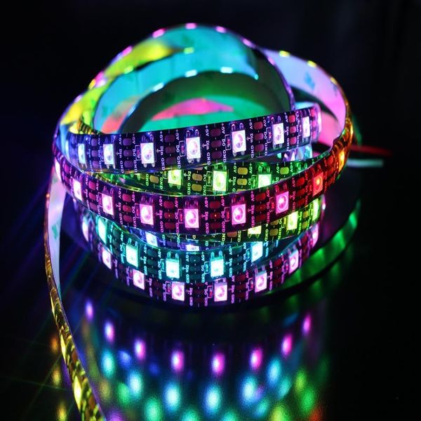 

dream colour 5m 60led/m 300leds ws2812b ws2812 2812 ic rgb led strip light ip20 ip65 ip67 waterproof dc 5v 4pin strips