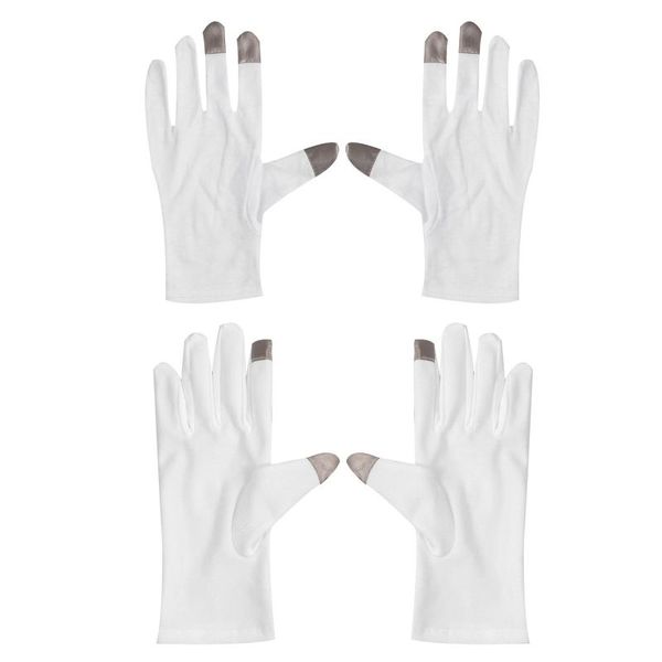 

disposable gloves white inspection cotton work jewelry lightweight flag raising dry hands spa household cleaning tool