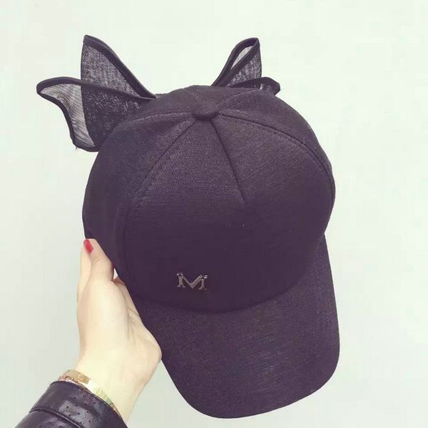 

fashion east gate big mesh bow spring summer sweet pink girl heart  standard baseball cap children, Blue;gray