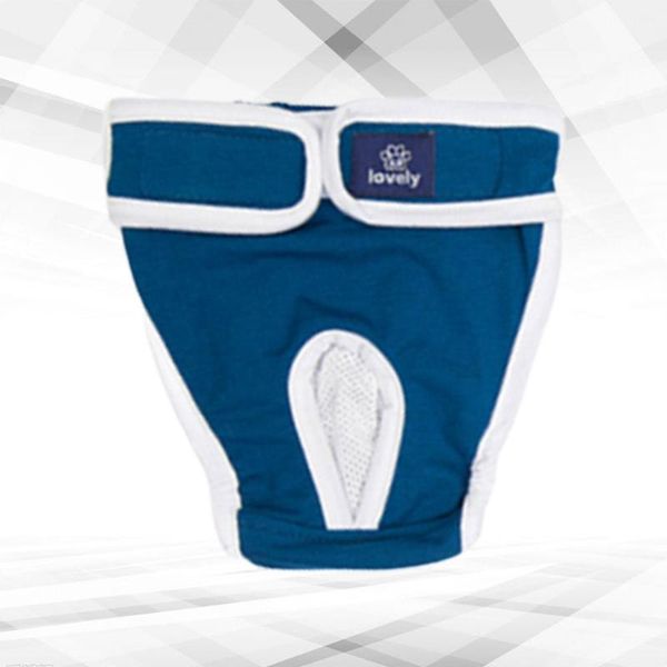 

dog apparel cotton pet safety pants comfortable menstruation sanitary physiological (blue, size xl)