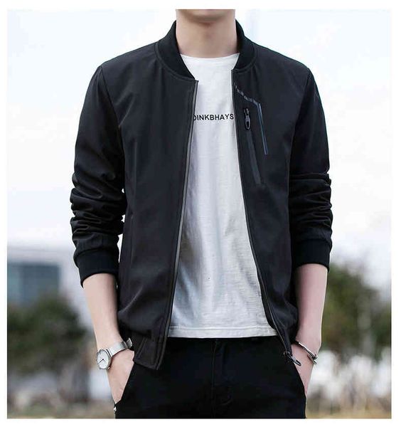 

jackets factory men's direct men jacket spring youth casual jackets mens slim solid color stand collar wear o2dl, Black;brown