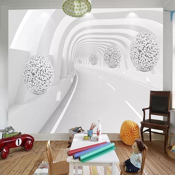 

wallpapers custom large mural 3d wallpaper modern stylish creative space digital sphere living room tv back wall decor deep 5d embossed