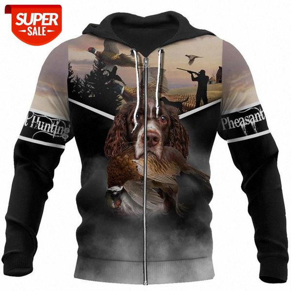 

pheasant hunting animal 3d all print plus hoodie man women harajuku outwear zipper pullover sweatshirt casual jacket #h57q, Black
