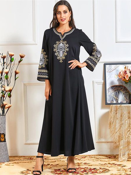 

robe longue musulman de mode femme kaftan moroccan dubai abaya muslim hijab dress turkey dresses abayas for women vestidos omanplus size clo, Red