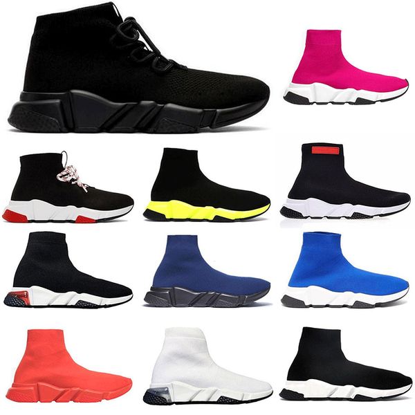 

2021 designer sock sports casual shoes speed 2.0 trainers trainer luxury women men runners shoe sneakers socks boot, Black