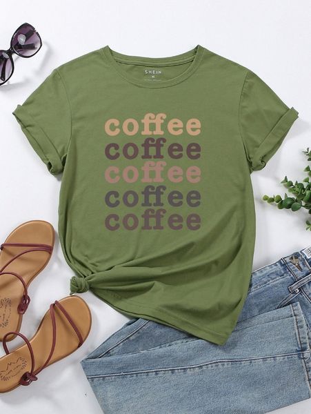 

letter graphic round neck tee k9kg#, White