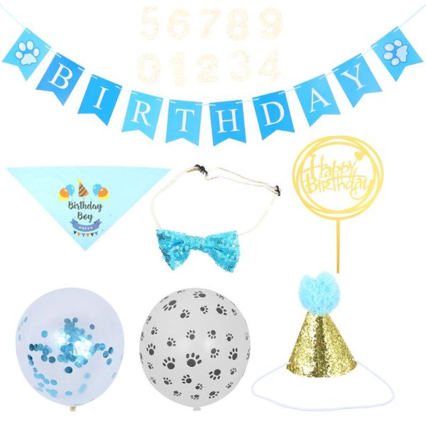 

other bird supplies 1 set puppy birthday party ornament hat balloon decoration accessories