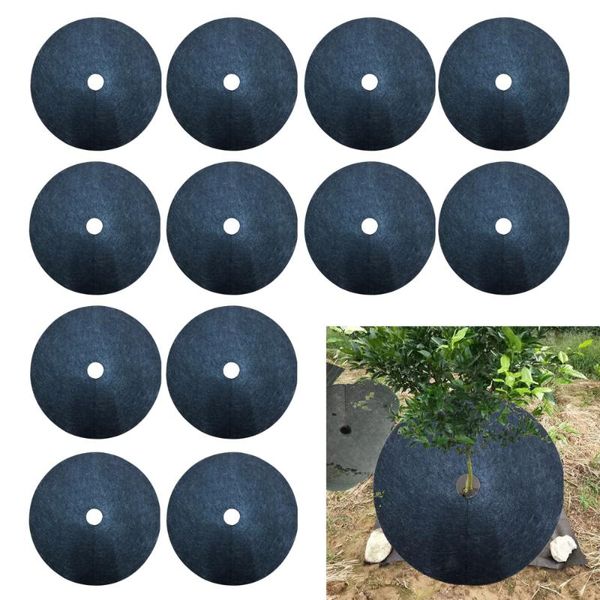

other garden supplies mulch ring tree protector mat nonwoven protection mats 12pcs made of nonwovens material control anti grass cloth