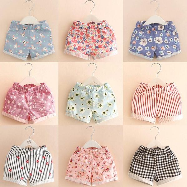 

shorts kids summer flower princess for girls fashion children pants girl short clothing, Black