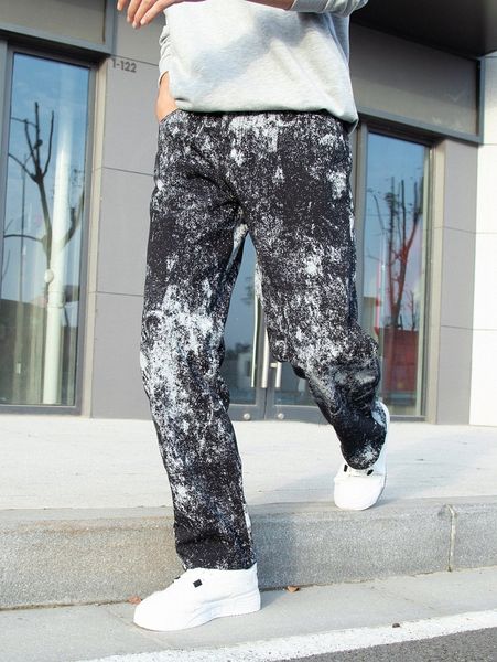 

men tie dye straight leg jeans q7ej#, Blue