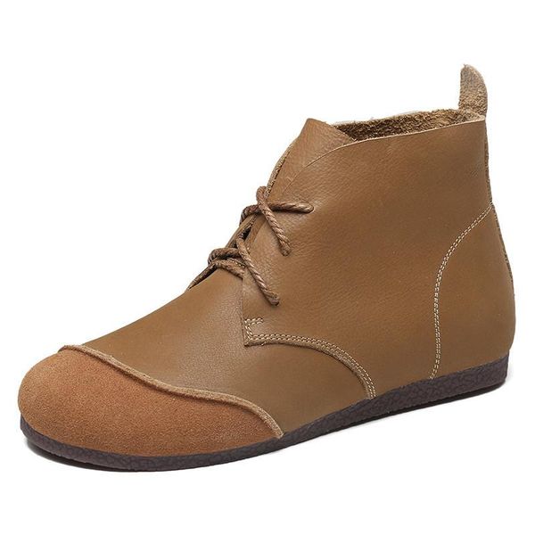 

boots women shoes ankle genuine leather retro british wind female spring autumn ladies short, Black