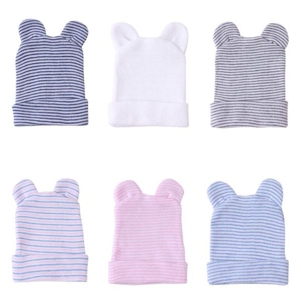 

caps & hats born baby cute hat kids spring autumn winter cartoon cat beanie knitted girls boys soft casual accessories, Yellow