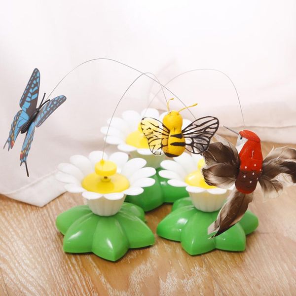 

automatic electric rotating cat toy colorful butterfly bird interactive teaser toys for kitten supplies accessories