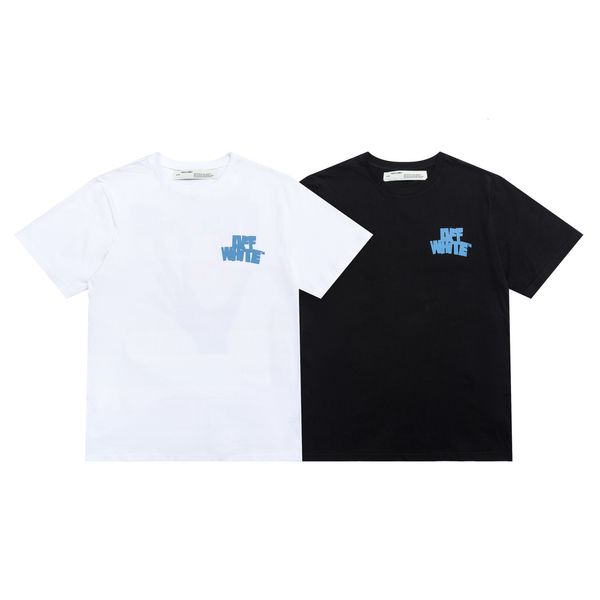 

street trend loose off-whit2021 spring and summer new style palm print men's women's short sleeve t-shirt, White;black