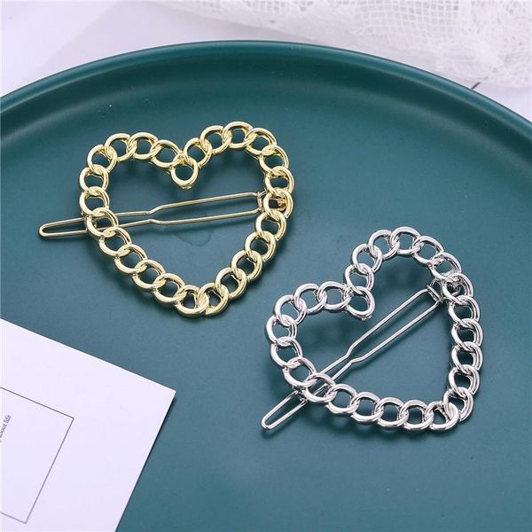 

pc fashion women girls hairpins loveheart hair clip delicate pin hairs decorations jewelry accessories1