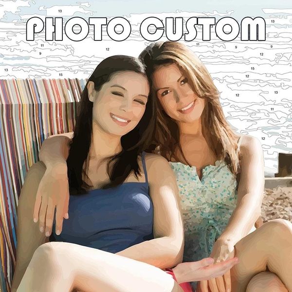 

paintings 24/36color personalised paint by numbers po custom landscape animals family picture diy gift framed