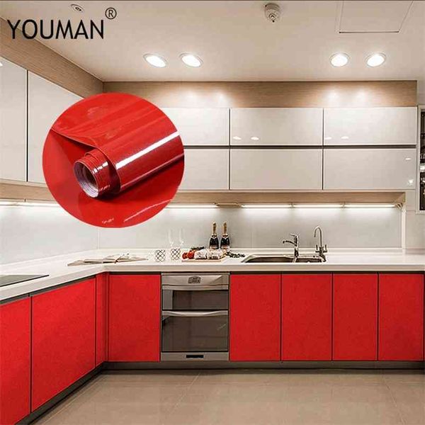 Wallpapers Youman Wallpapers самоклеящаяся пленка виниловая мебель наклейки стены ПВХ современный кухонный шкаф шкаф для декоративных наклеек 210722