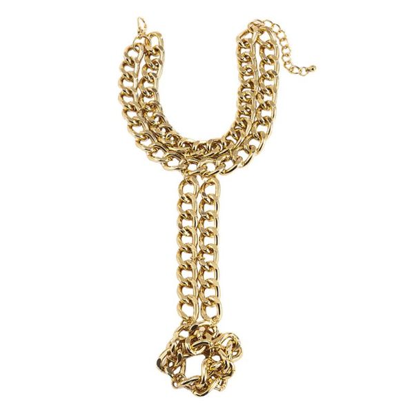 

1pc novel punk style metal hand chain bracelet hollow out integral finger charm bracelets, Golden;silver