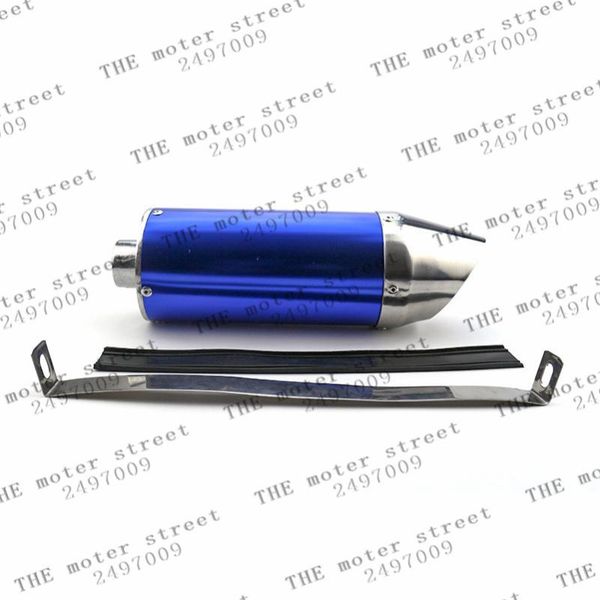 

motorcycle exhaust system 28mm pipe parts universal fits for 110cc pit bike dirt bikes accessories motor blue