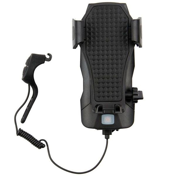 

2400mah 4 in 1 rechargeable bicycle light bike horn handlebar phone holder bell lights