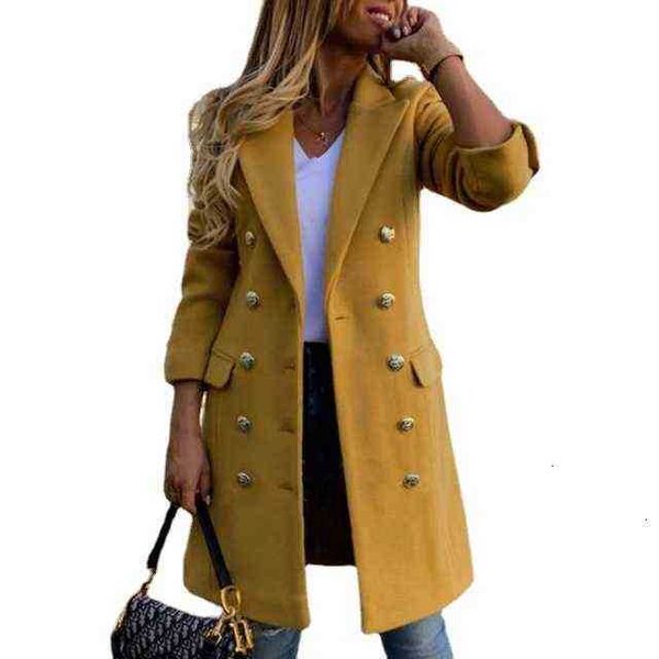 

2021 autumn and winter wool coat women's woolen product eb, Black