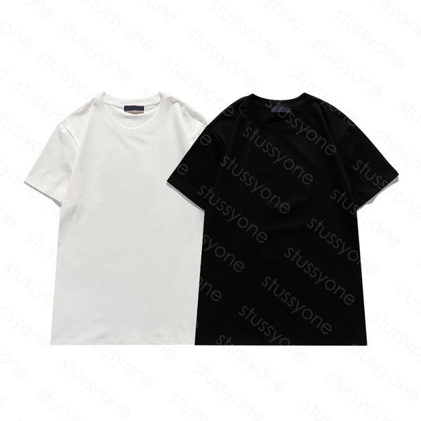 Camisetas homens tamis de casais bordados letra impressa pares camisa de estilo clássico masculino masculino Crew pescoço roupas de verão roupas asiáticas tamanho