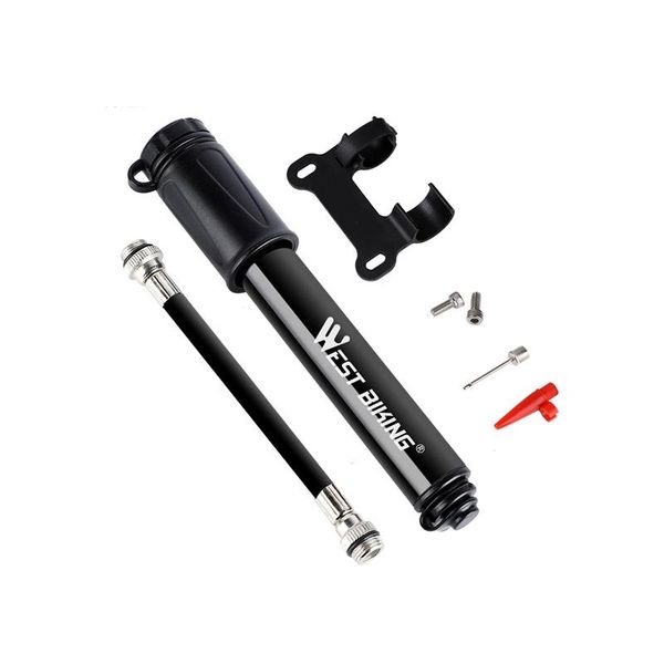 

bike pumps mini-portable bicycle pump high pressure hand cycling air ball toy tire inflator inflador bicicleta accessories