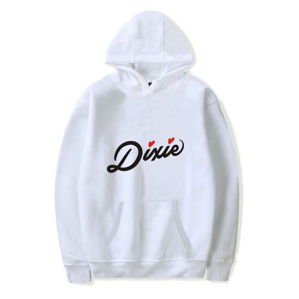 

men's hoodies & sweatshirts 2021 dixie damelio charli script harajuku men/women internet celebrity tracksuit clothes, Black