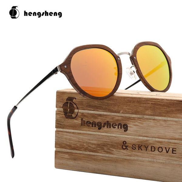 

sunglasses skydove oval rose wood frame polarized women oversized sun glasses vintage, White;black