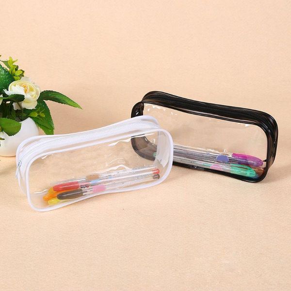

pencil bags portable pvc case travel toiletry bag big capacity stationery