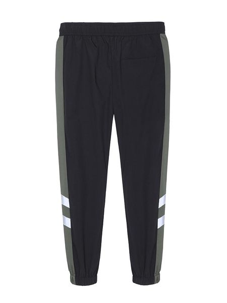 

pioneer camp 2021 pants men elastic sweat striped side embroidery jogger trousers for male axx908201 men's, Black