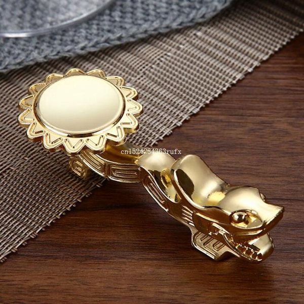 

chopsticks 100 pcs alloy silver and gold color dragon shaped chopstick holder rest decoration for table chinese