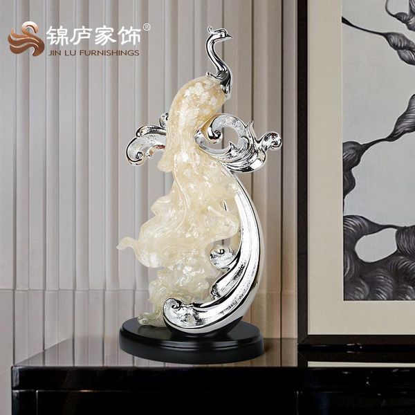 

decorative objects & figurines european-style peacock phoenix ornaments living room home house decoration crafts