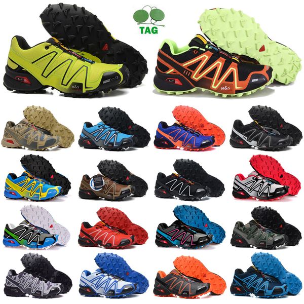 

speed cross 3 outdoor mens running shoes speedcross runner jogging iii #11 black green red navy blue men trainers sports sneakers chaussures