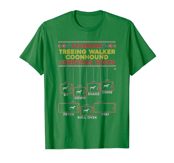 

Stubborn Treeing Walker Coonhound Xmas Tricks T-Shirt, Mainly pictures