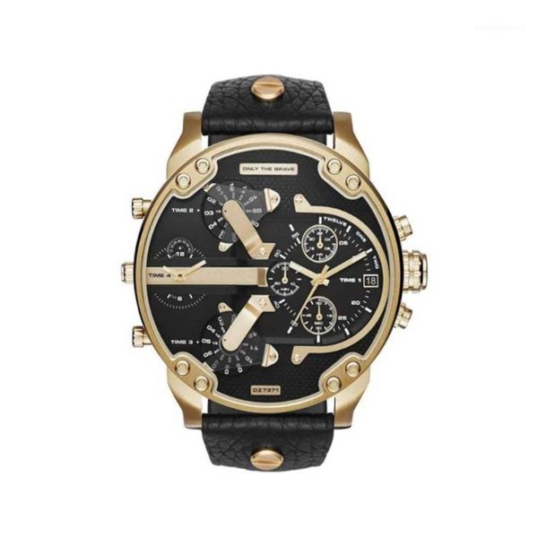 

wristwatches men's watches sports luxury leather black watch big dial classic hour vintage clock digital army orologio uomo male wristw, Slivery;brown
