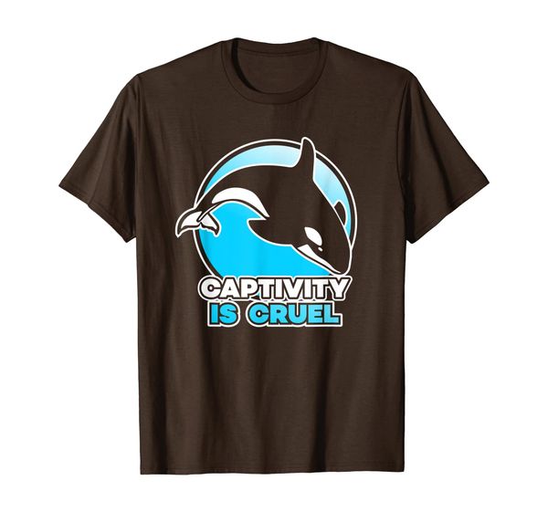 

captivity is cruel empty the tanks - men women t shirt, White;black