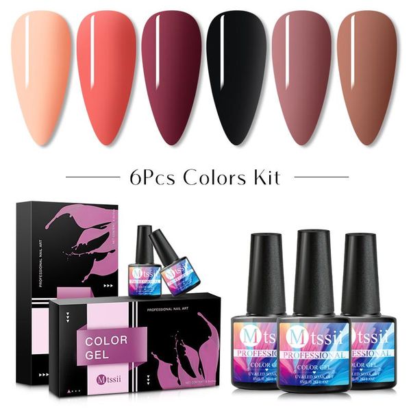 

nail art kits mtssii gel polish 8ml varnish manicure set kit soak off uv led for