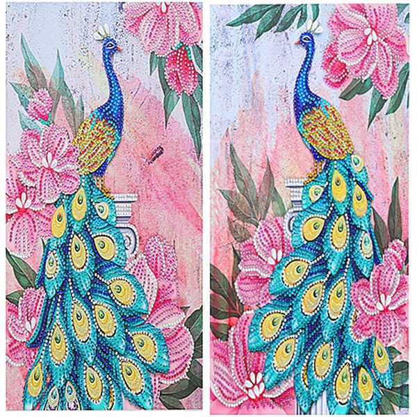 

diamond painting special shaped diy 5d partial drill cross stitch peacock crystal rhinestone of picture embroidery