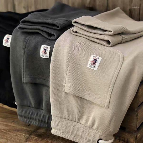 

men's pants men 2021 fashion autumn winter warm sweatpants loose casual jogging male outdoor straight sport trousers pantalon hommes, Black