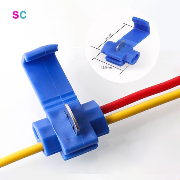 Conector de fio Scotch Lock Snap AWG22-10 sem quebrar o cabo isolado Crimp de quarta splice terminais elétricos bloco