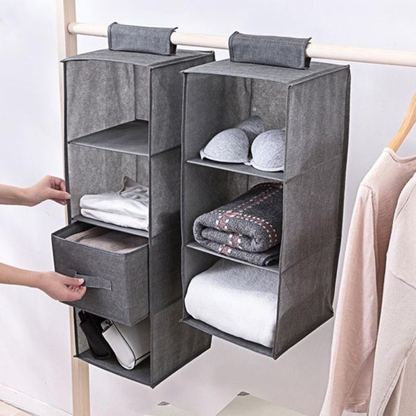 

folding storage cabinets wardrobe linenette multi-layer large capacity hanging portable shelves clothing 3/4/5 layers boxes & bins