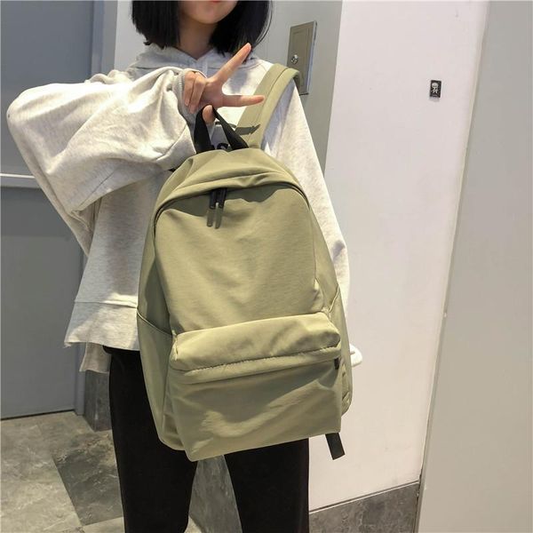 

backpack atinfor brand waterproof nylon women anti theft japan style solid backpacks travel bag teenage girls schoolbag