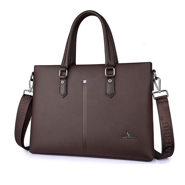

briefcase kangaroo man's bag handbag business one shoulder messenger men's