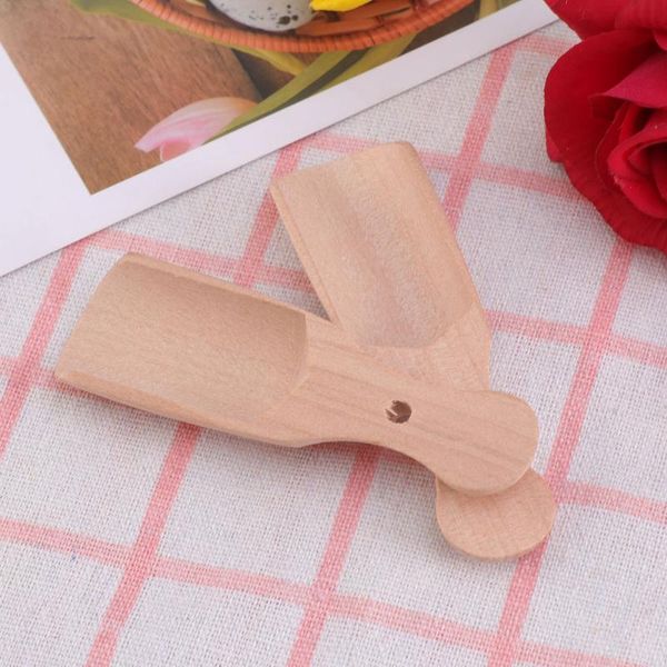 

spoons 2pcs wooden bath salt scoop teaspoon small shovel milk powder scoops (type)