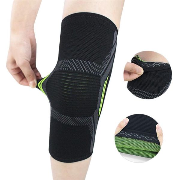 

ankle support sports silicone non-slip pressure strap knee protection a1, Blue;black